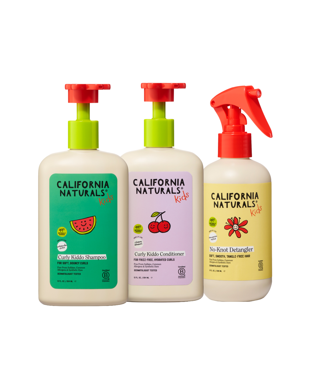 Curly Kids Natural Bathtime Hair Trio